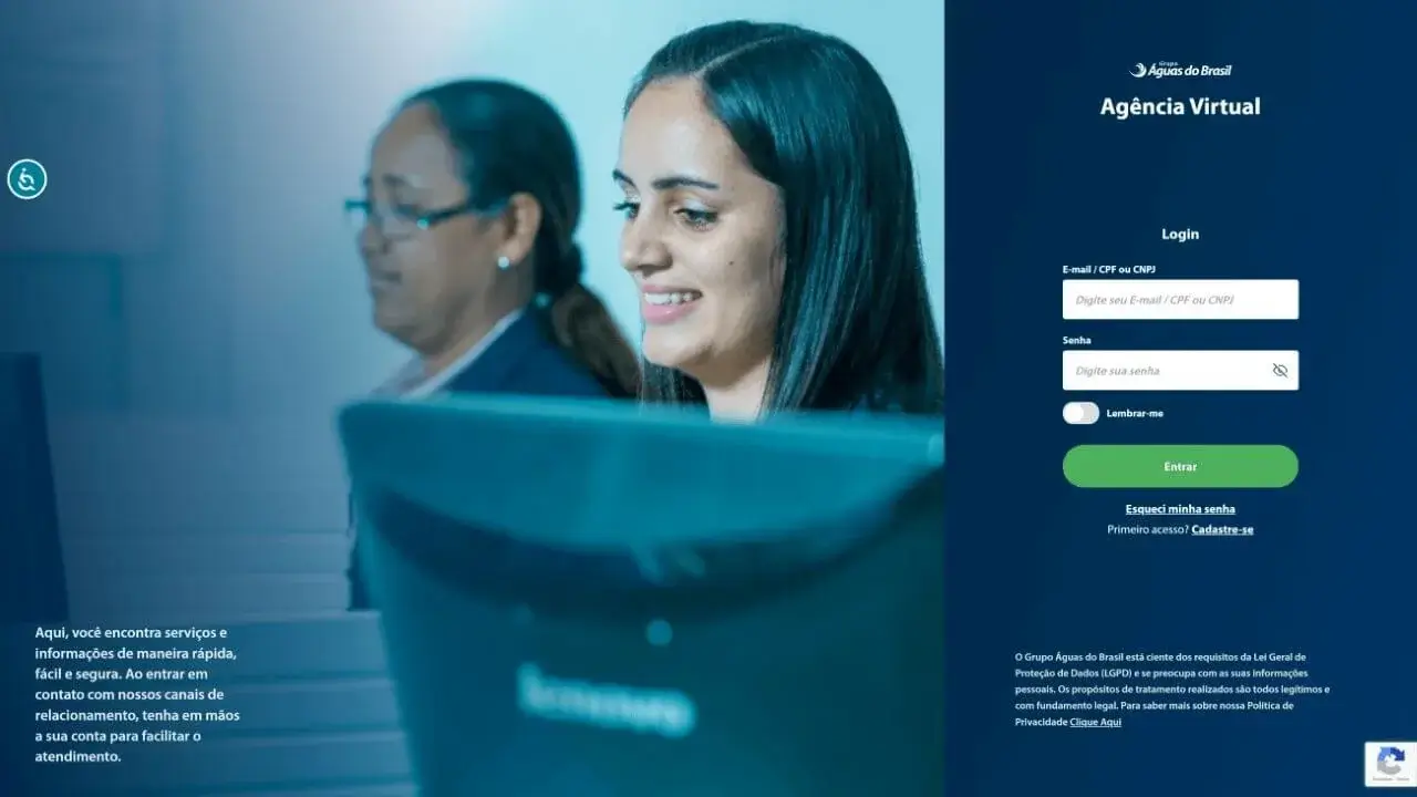 Grupo Águas do Brasil — Portal do cliente